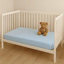Jersey Fitted Cot Sheets - Blue