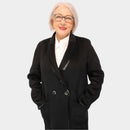 Reversible Check Coat - Night Grey Check/black