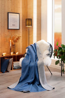 Sweet Blue & Silver Throw - 150 x 200cm