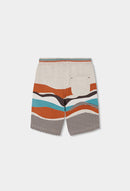 Flame Bermuda Shorts - Beige