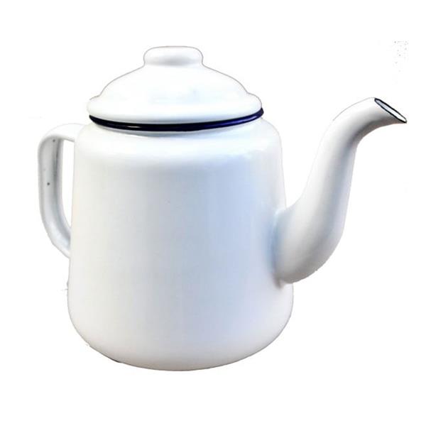 Enamel Teapot 1.5L - White & Blue