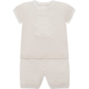 Lennox Teddy Top & Shorts Set - Stone