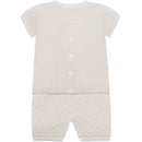 Lennox Teddy Top & Shorts Set - Stone