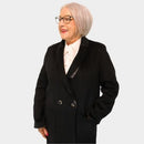 Reversible Check Coat - Night Grey Check/black