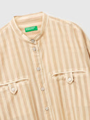 Striped Shirt - Beige