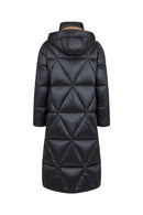 Down Coat - Black/camel
