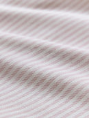 Twill Stripe Cotton Rich Duvet Cover Set - Pink