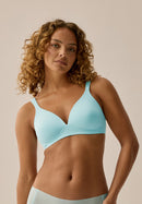 Padded Non-Wired Bra - Azurro