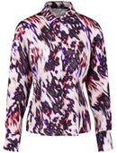 The Glam Edit Long Sleeve Blouse - Light Cream Print