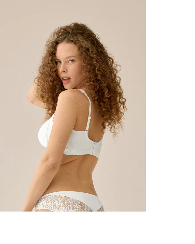 Padded Non Wire Bra - Ecru