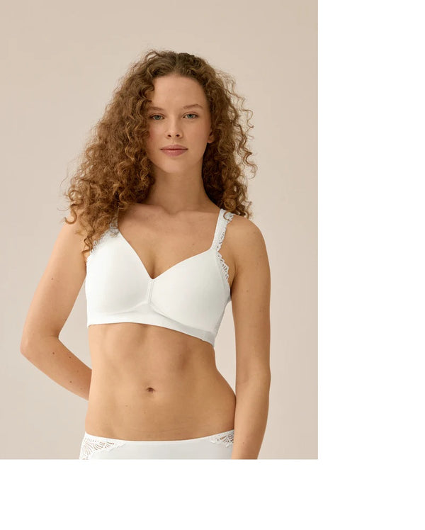 Padded Non Wire Bra - Ecru