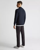 Round Neck Jumper - Navy1