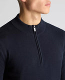 Round Neck Jumper - Navy1