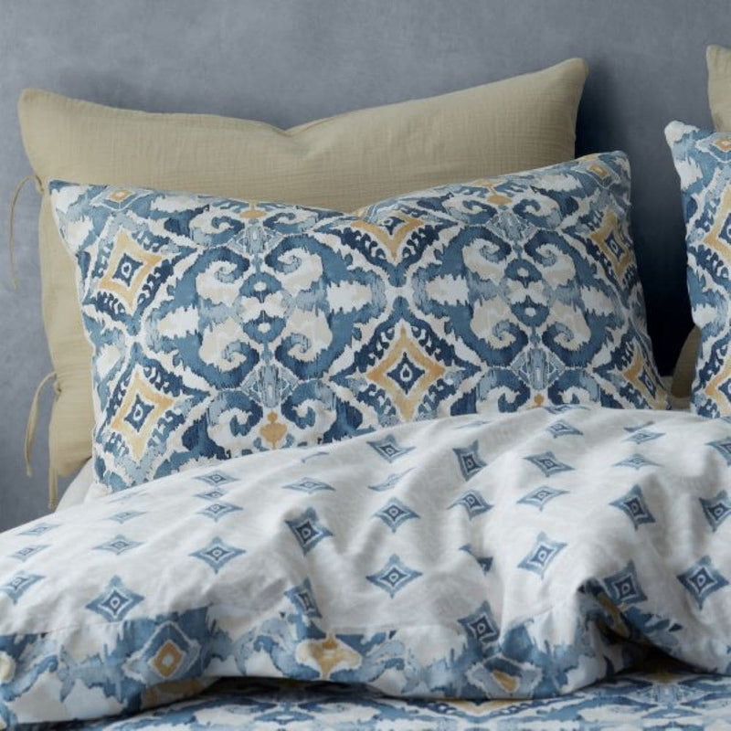 Inara Ikat Duvet Cover Set - Indigo