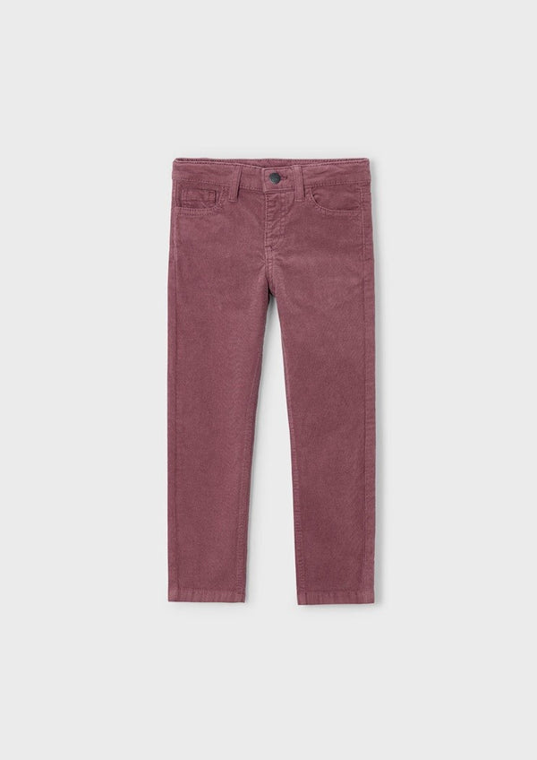 Basic Cord Jeans - Eggplant