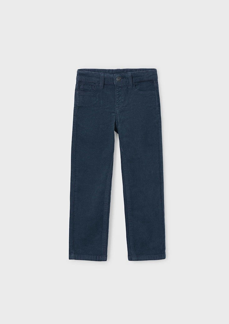Basic Cord Jeans - Navy