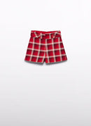 Plaid shorts - Red