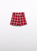 Plaid shorts - Red