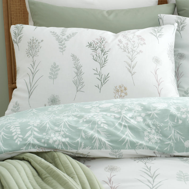 Wild Flowers Duvet Cover Set - Green