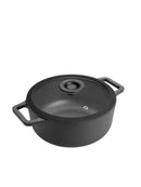 Cast Iron 24CM Casserole with Glass Lid