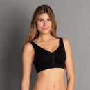 Zipped Bra - Black