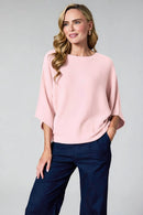 Batwing Jumper - Pink