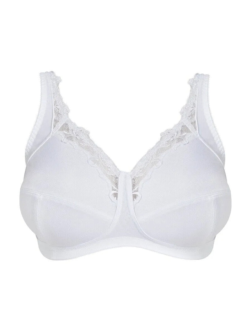 Robyn Non Padded Support Bra - White