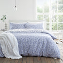 Shadow Leaves Duvet Cover Set - Blue