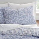 Shadow Leaves Duvet Cover Set - Blue