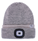 Rechargeable LED Torch Hat - Biscuit