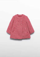 Plaid coat mini - Red