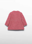 Plaid coat mini - Red