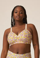 Padded Non-Wired Bra - Smoked Orchid Print