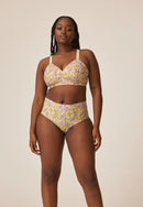 Padded Non-Wired Bra - Smoked Orchid Print