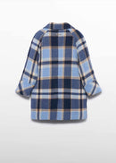 Plaid coat - Sky Blue