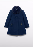 Woolen Coat - Navy