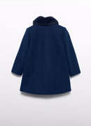 Woolen Coat - Navy