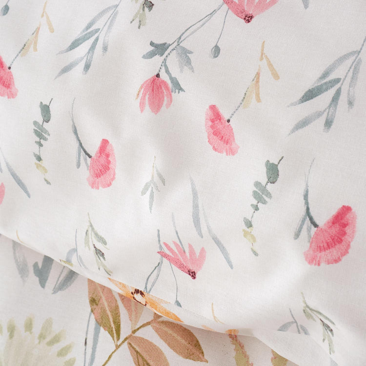 Ella Poppy Duvet Cover Set - Cream