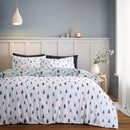 Winter Scene Duvet Cover Set - Blue