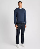 Round Neck Jumper - Dark Blue