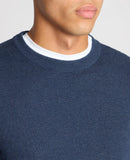 Round Neck Jumper - Dark Blue