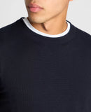 Round Neck Jumper - Navy1