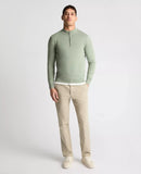 1/4 Zip Jumper - Light Green