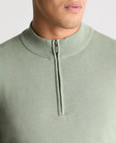 1/4 Zip Jumper - Light Green