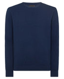 Round Neck Jumper - Slate Blue