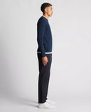 Round Neck Jumper - Slate Blue