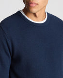 Round Neck Jumper - Slate Blue