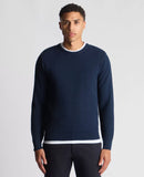 Round Neck Jumper - Slate Blue