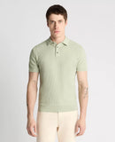 Knit Polo Shirt - Light Green