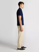 Knit Polo Shirt - Dark Blue/black